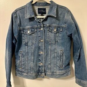 Lucky Brand Tomboy Trucker Jean Jacket — Women’s Size Large — Classic Denim